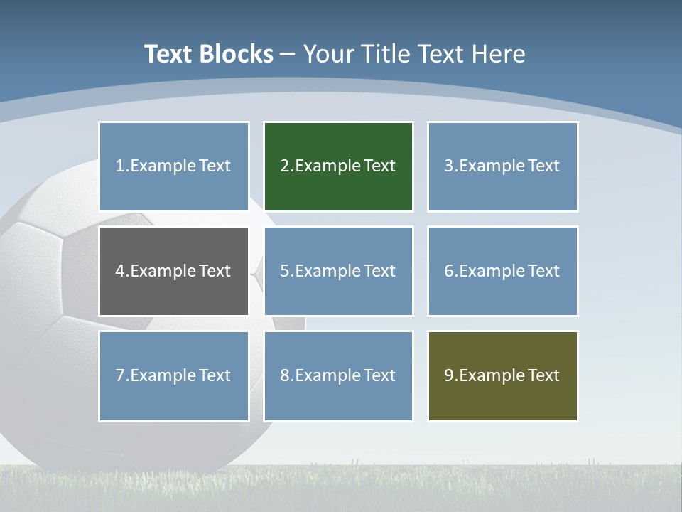 Blue Field Sport PowerPoint Template