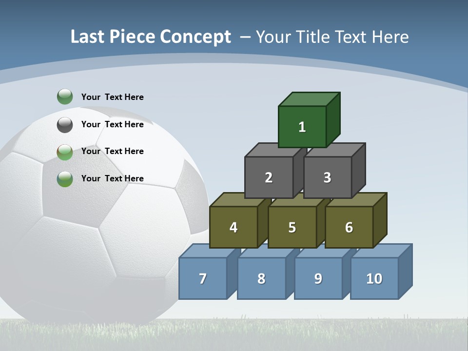 Blue Field Sport PowerPoint Template