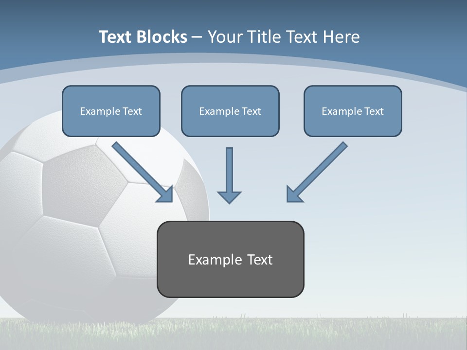 Blue Field Sport PowerPoint Template