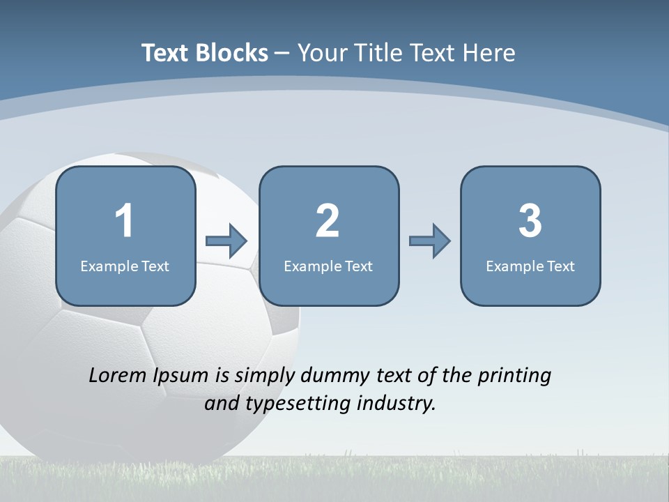 Blue Field Sport PowerPoint Template