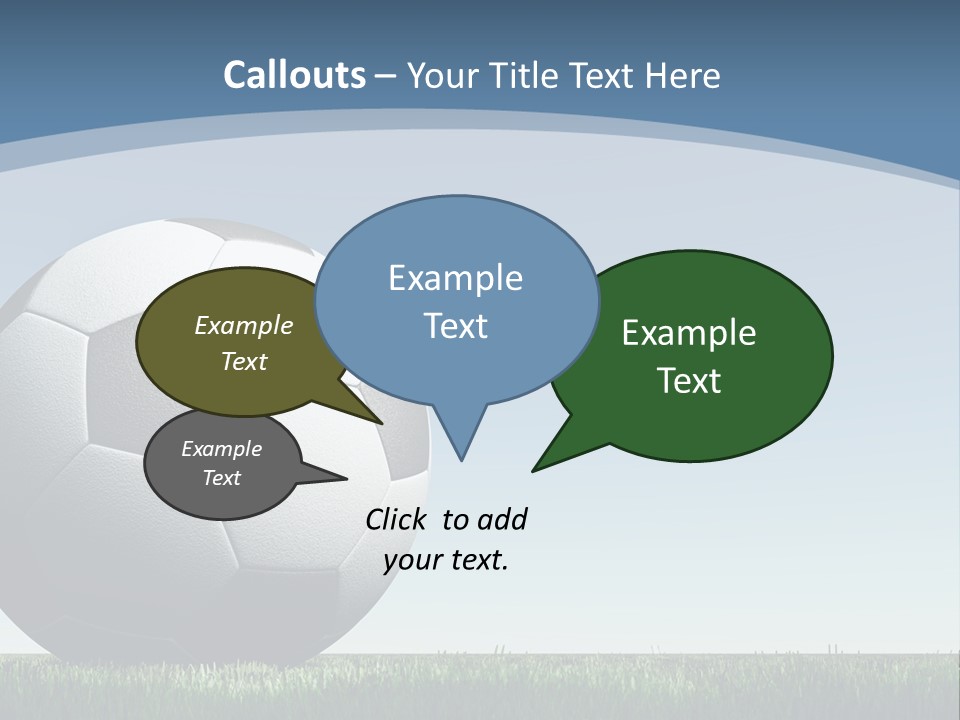 Blue Field Sport PowerPoint Template