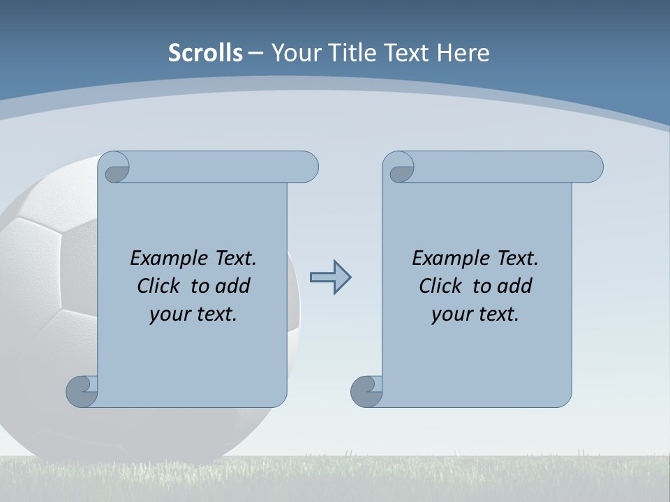 Blue Field Sport PowerPoint Template