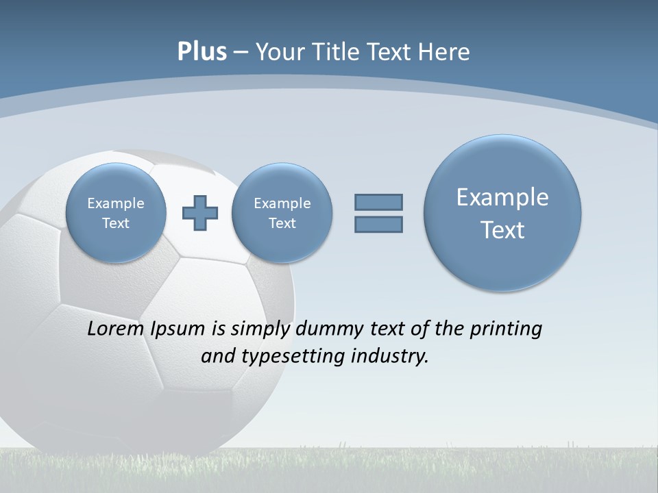 Blue Field Sport PowerPoint Template