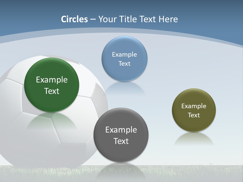 Blue Field Sport PowerPoint Template