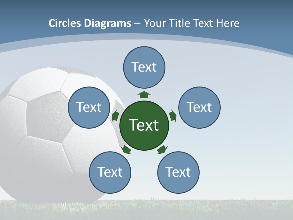 Blue Field Sport PowerPoint Template