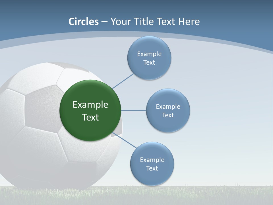 Blue Field Sport PowerPoint Template