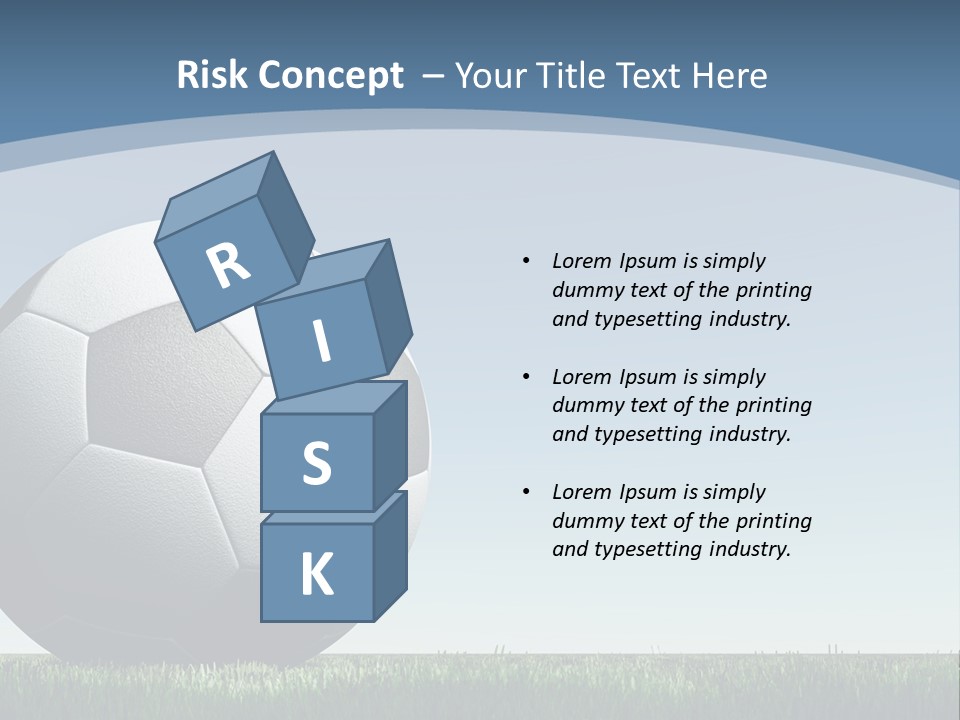 Blue Field Sport PowerPoint Template