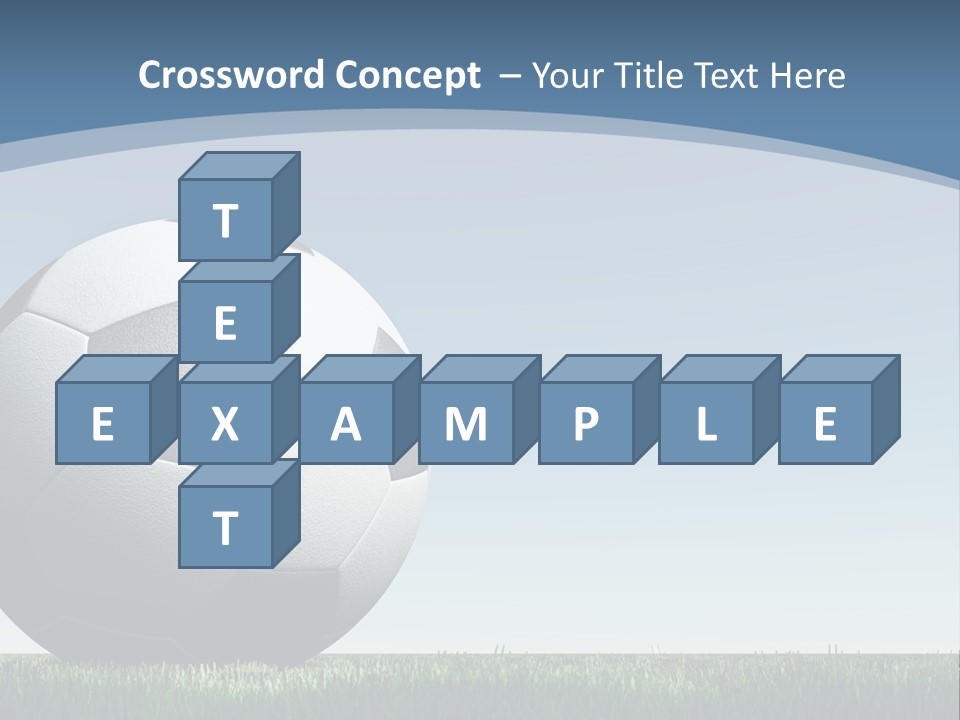 Blue Field Sport PowerPoint Template