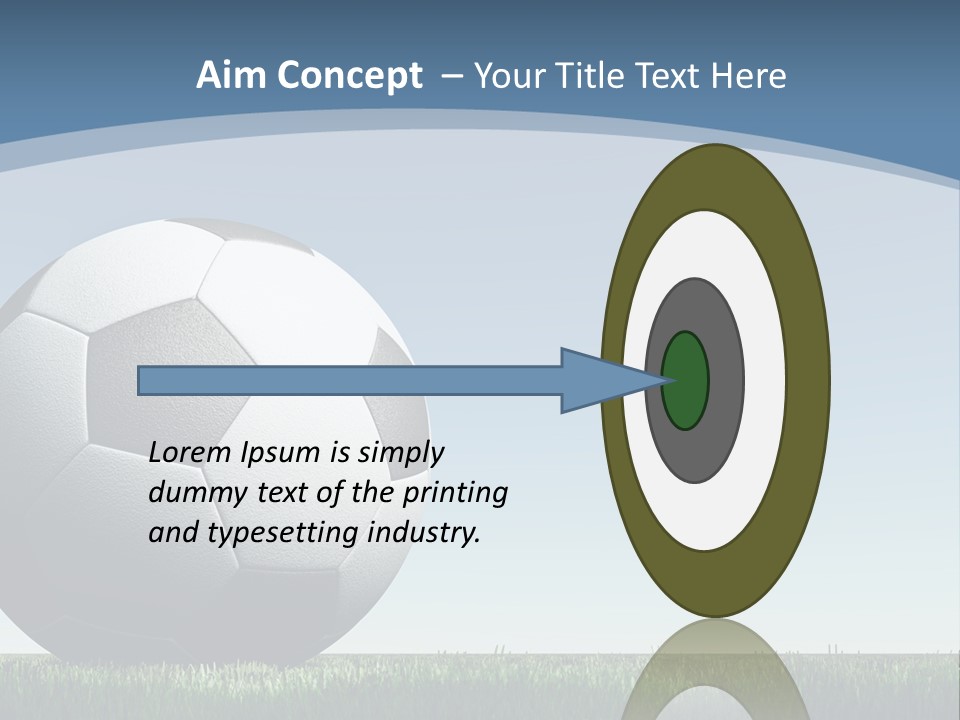 Blue Field Sport PowerPoint Template