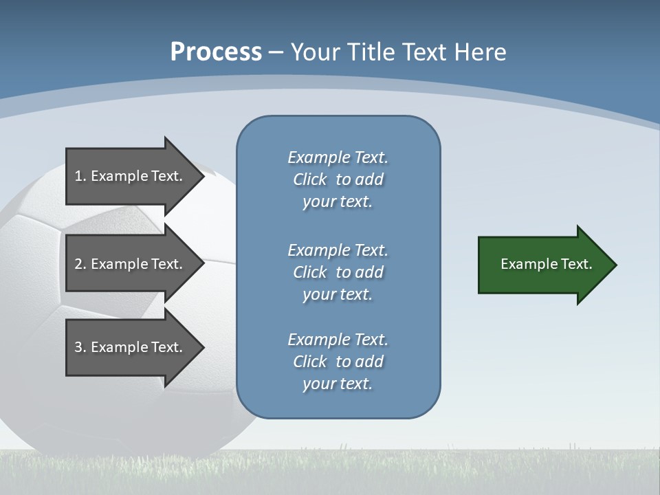 Blue Field Sport PowerPoint Template