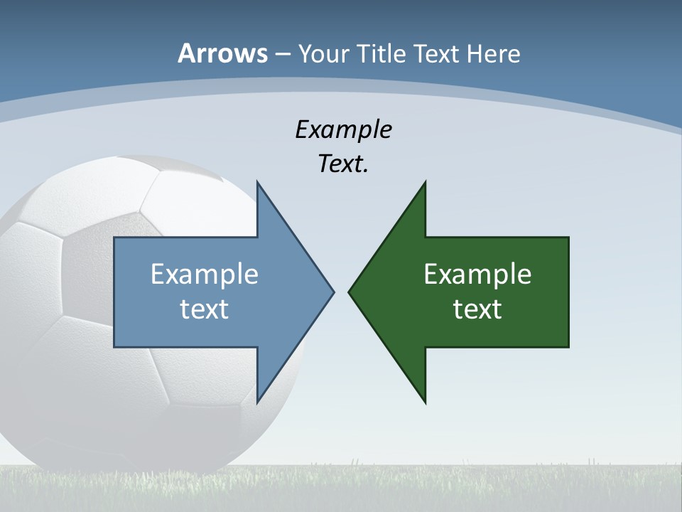 Blue Field Sport PowerPoint Template