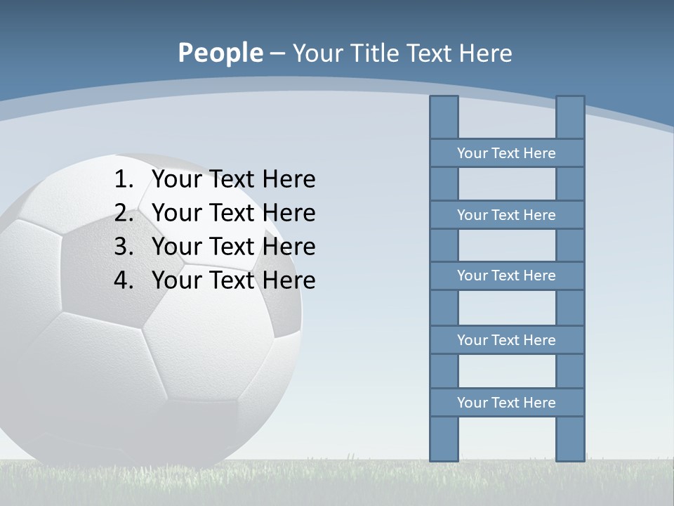 Blue Field Sport PowerPoint Template