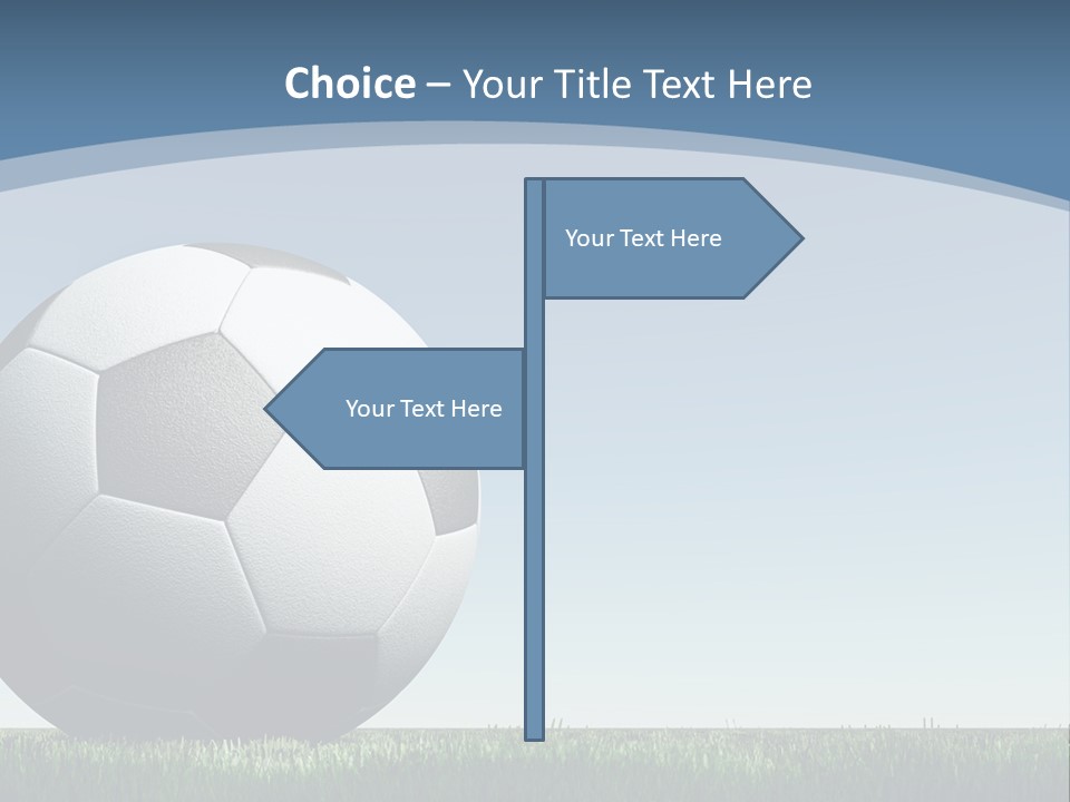 Blue Field Sport PowerPoint Template