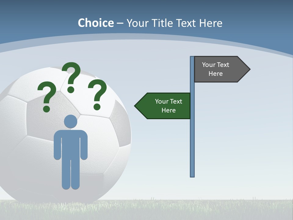 Blue Field Sport PowerPoint Template