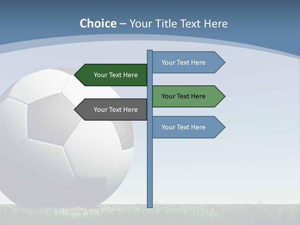 Blue Field Sport PowerPoint Template