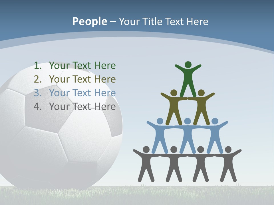 Blue Field Sport PowerPoint Template