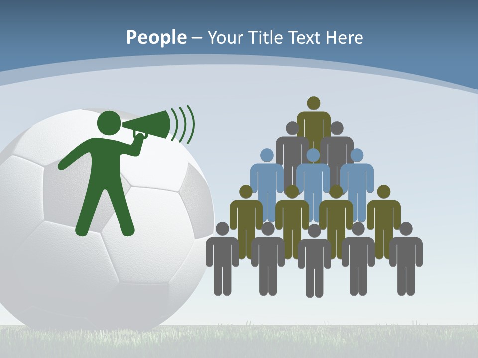 Blue Field Sport PowerPoint Template