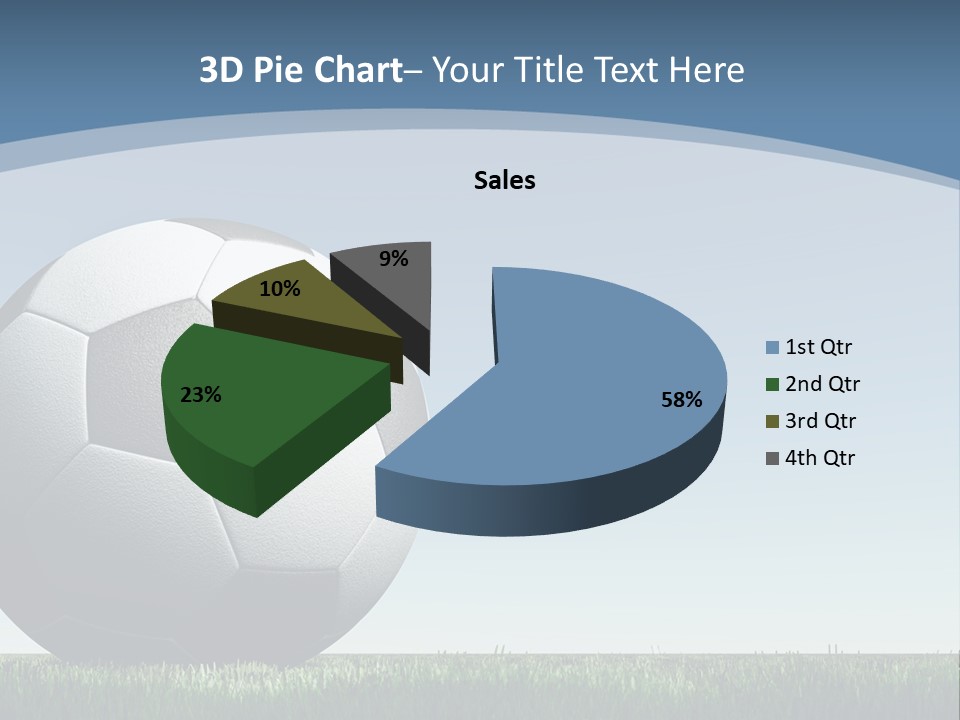Blue Field Sport PowerPoint Template