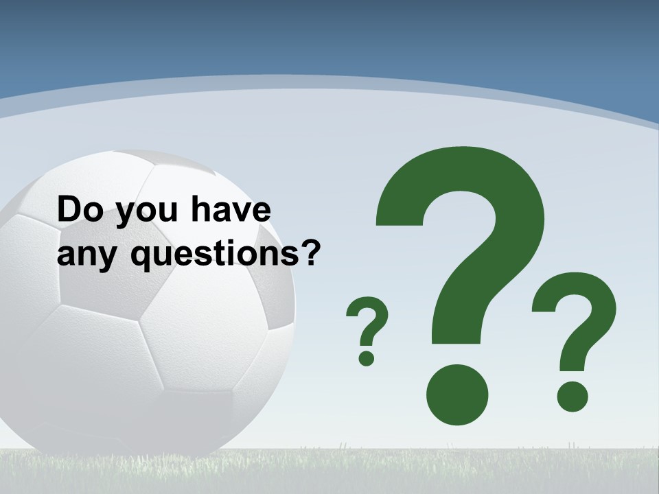 Blue Field Sport PowerPoint Template