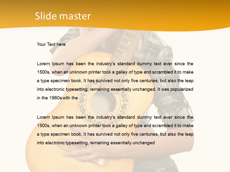 Boots Blond White PowerPoint Template