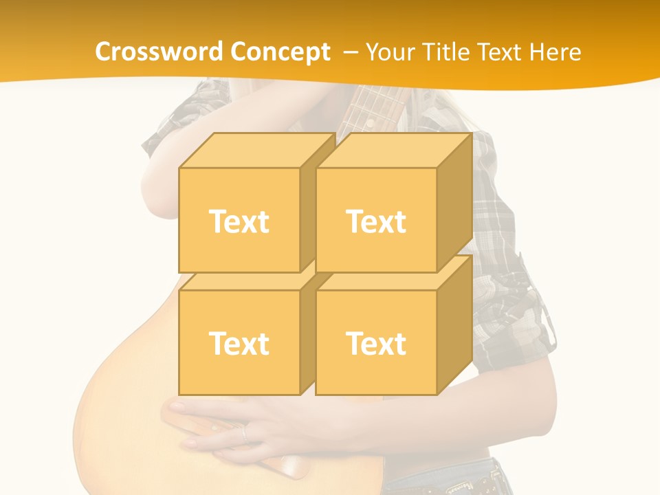 Boots Blond White PowerPoint Template