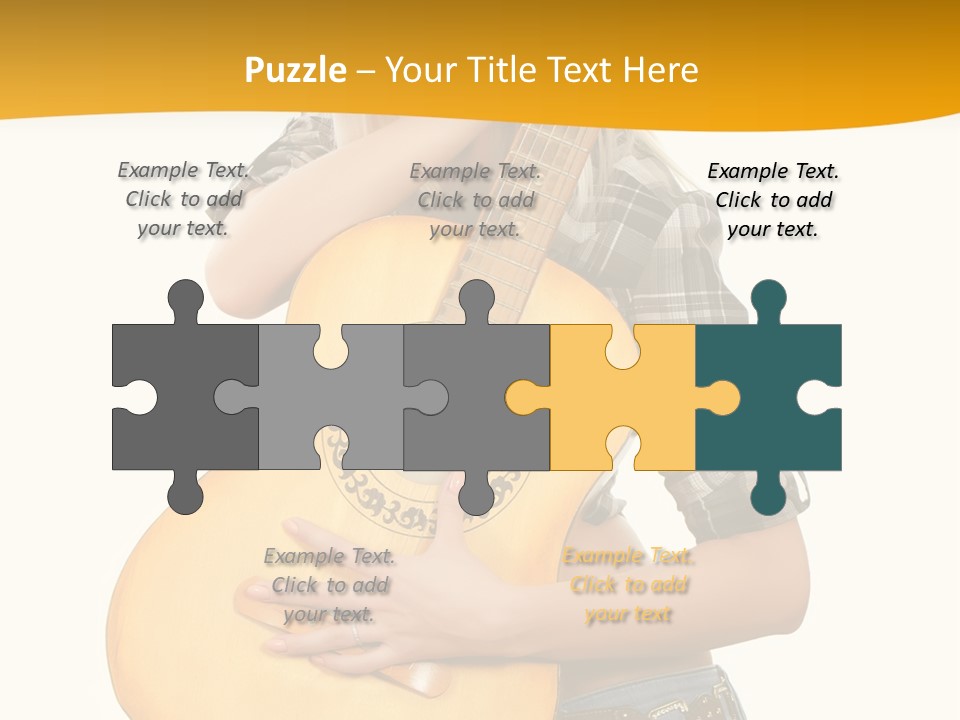 Boots Blond White PowerPoint Template