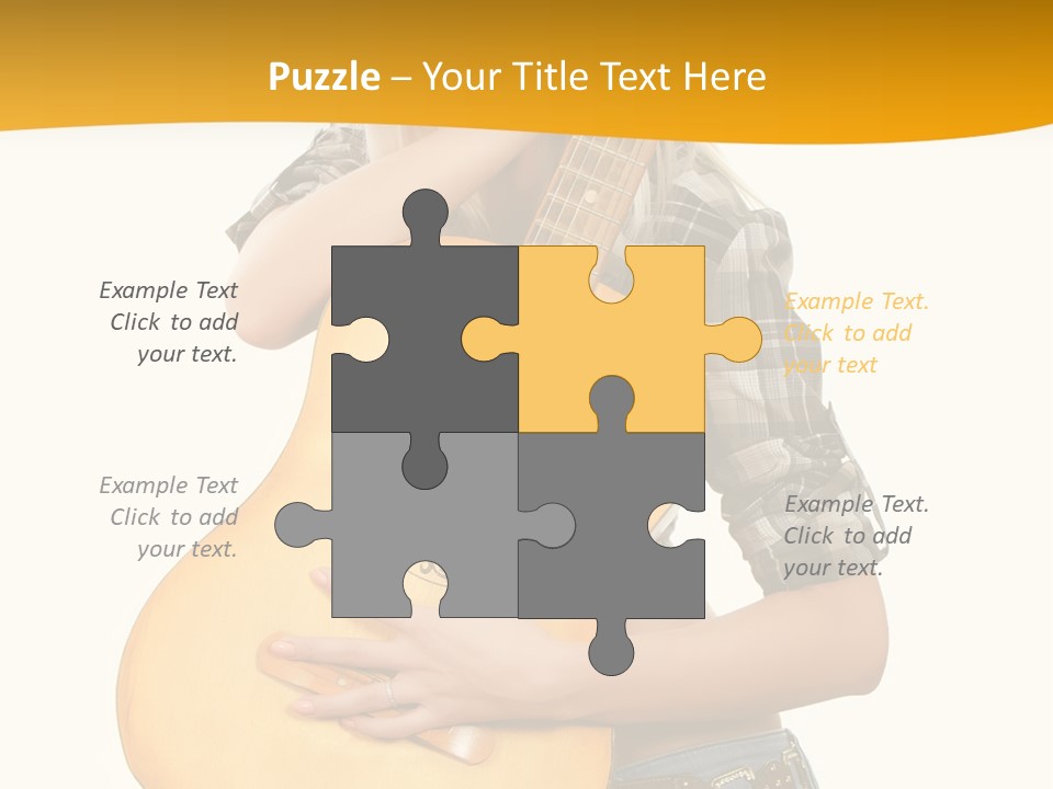 Boots Blond White PowerPoint Template