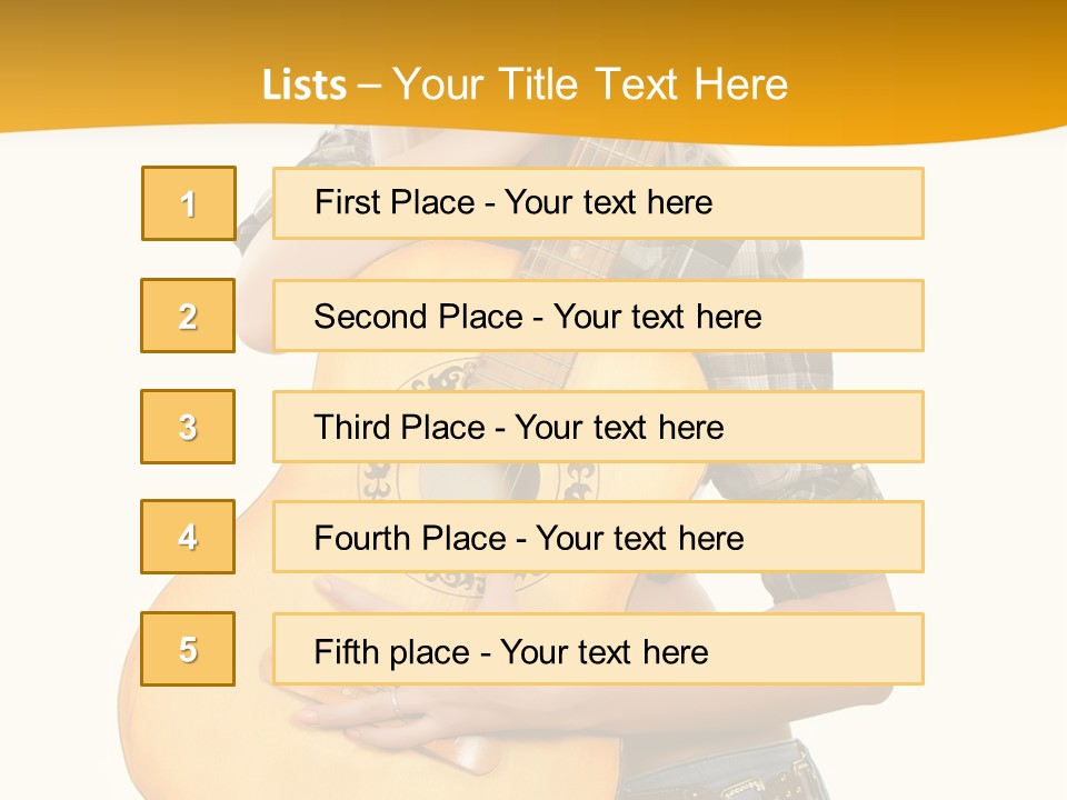 Boots Blond White PowerPoint Template