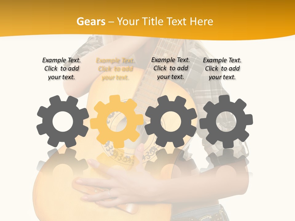 Boots Blond White PowerPoint Template