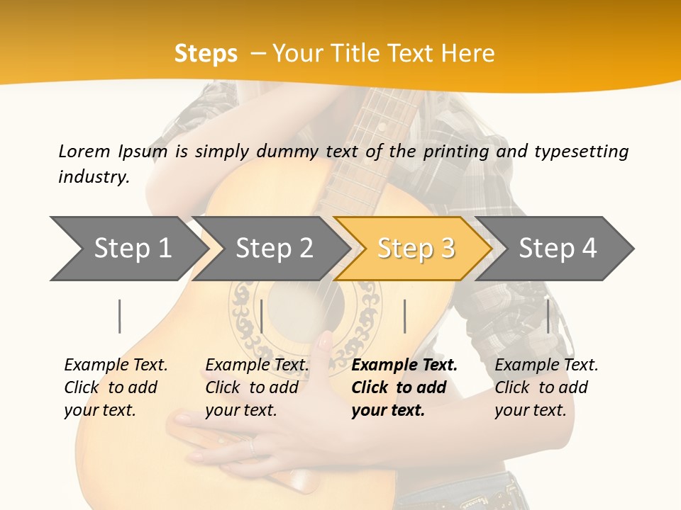 Boots Blond White PowerPoint Template