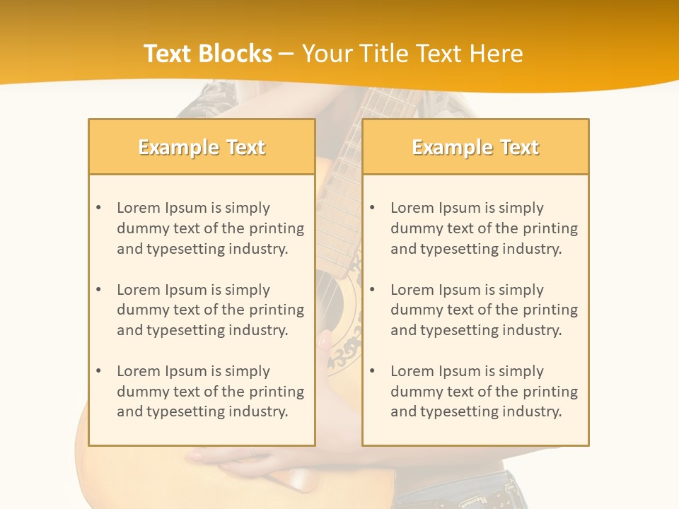 Boots Blond White PowerPoint Template