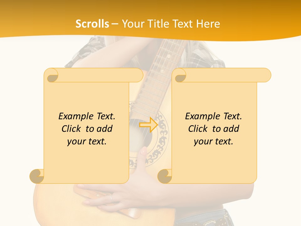 Boots Blond White PowerPoint Template