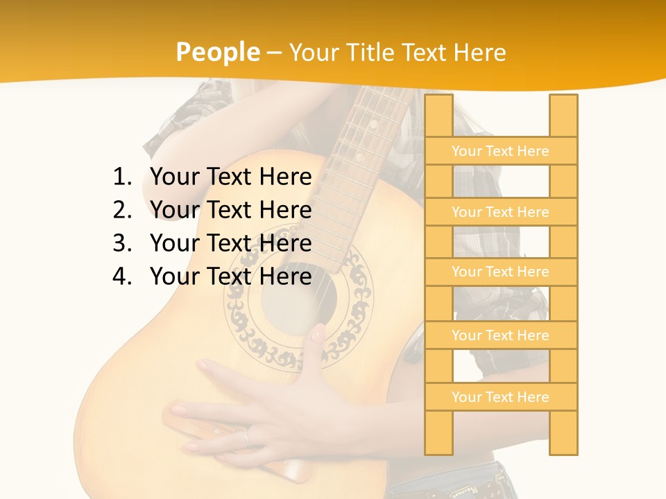 Boots Blond White PowerPoint Template