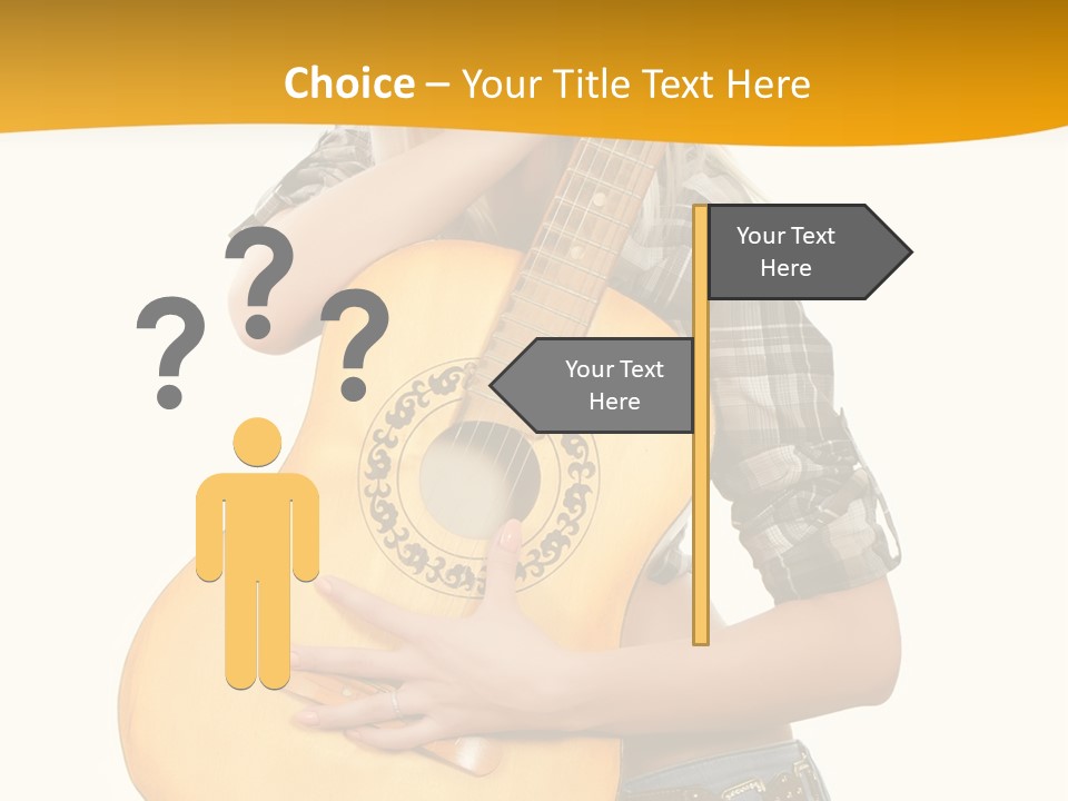 Boots Blond White PowerPoint Template