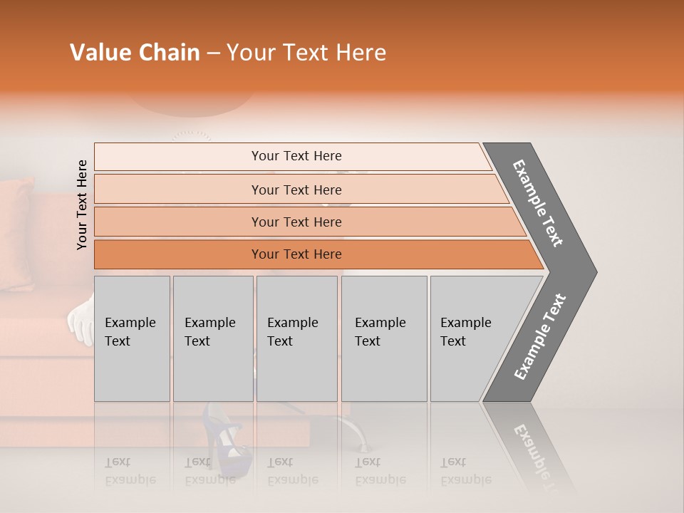 Glove Feminine Shoes PowerPoint Template