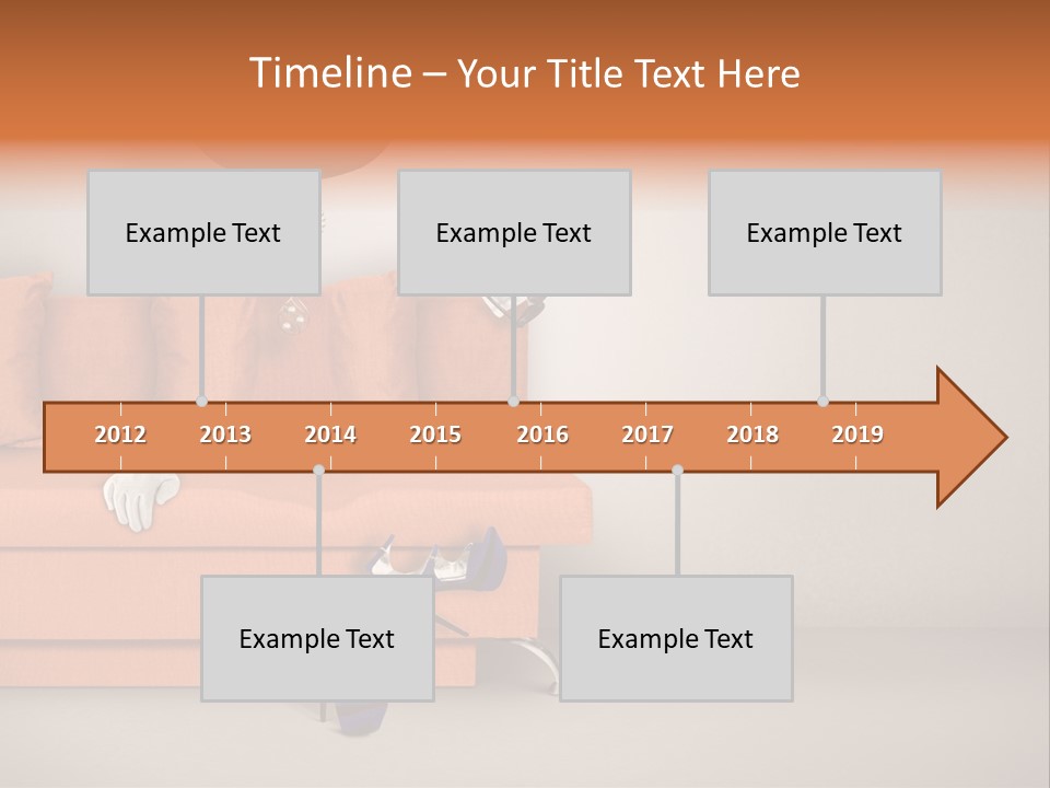 Glove Feminine Shoes PowerPoint Template