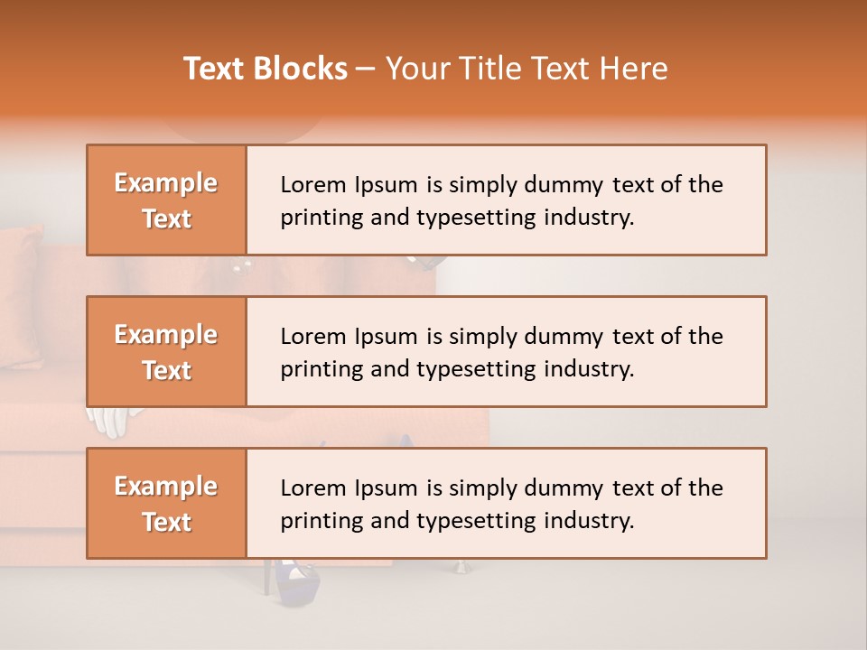 Glove Feminine Shoes PowerPoint Template