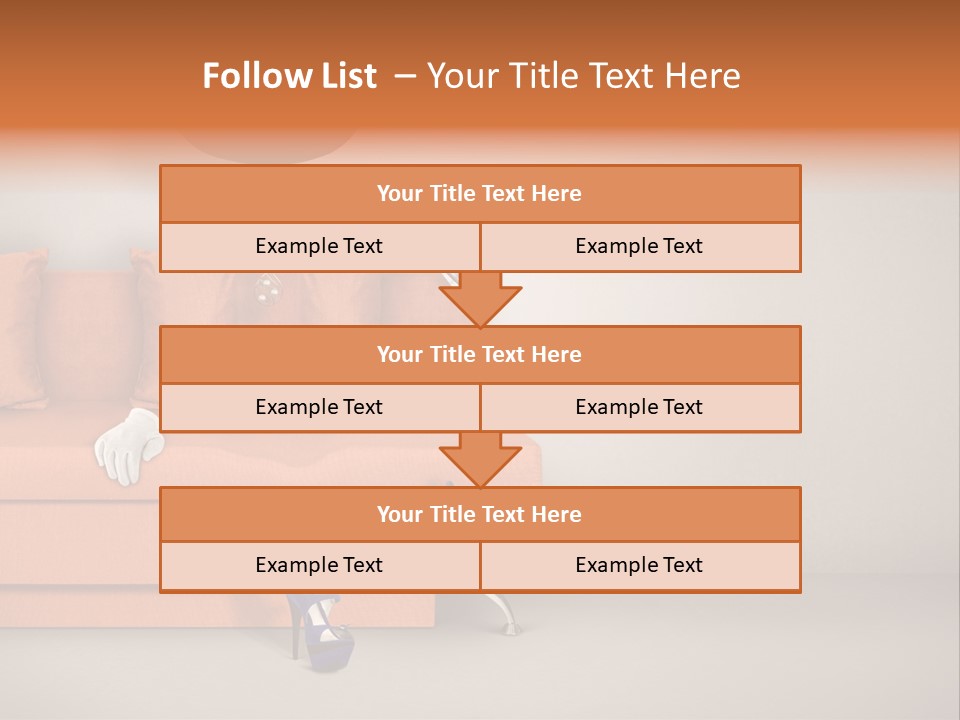 Glove Feminine Shoes PowerPoint Template