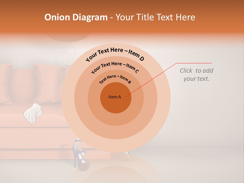 Glove Feminine Shoes PowerPoint Template