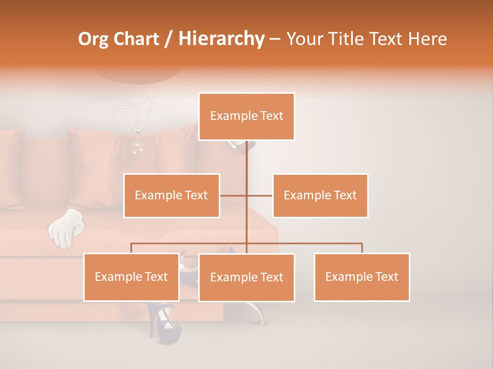 Glove Feminine Shoes PowerPoint Template