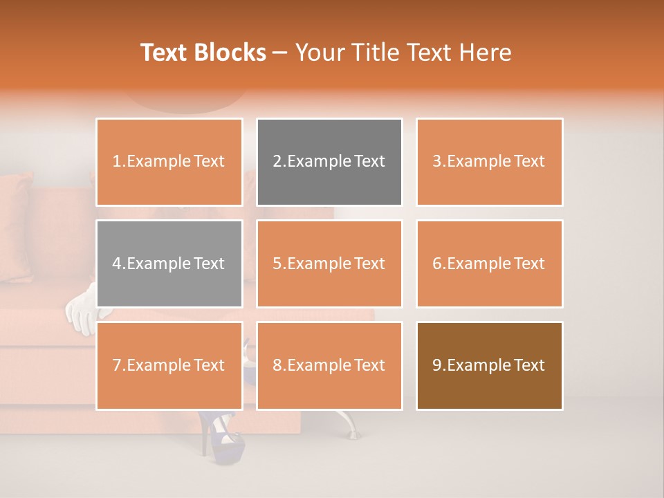 Glove Feminine Shoes PowerPoint Template