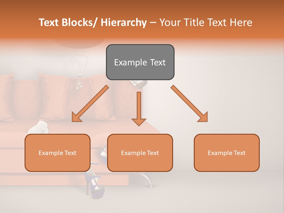 Glove Feminine Shoes PowerPoint Template