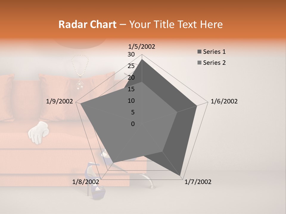 Glove Feminine Shoes PowerPoint Template