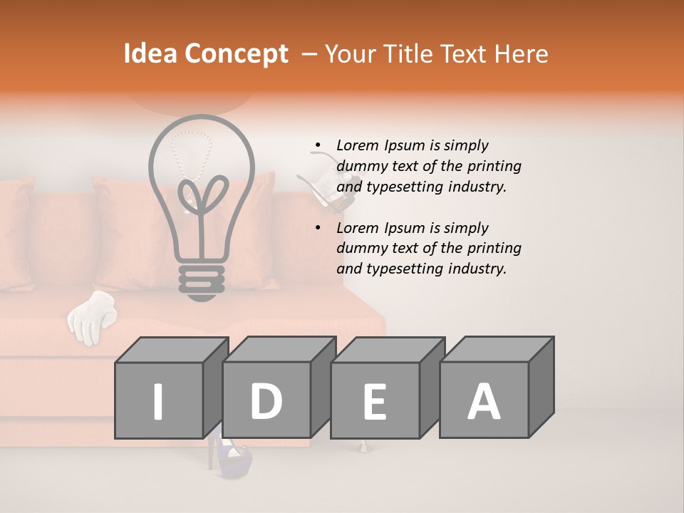 Glove Feminine Shoes PowerPoint Template