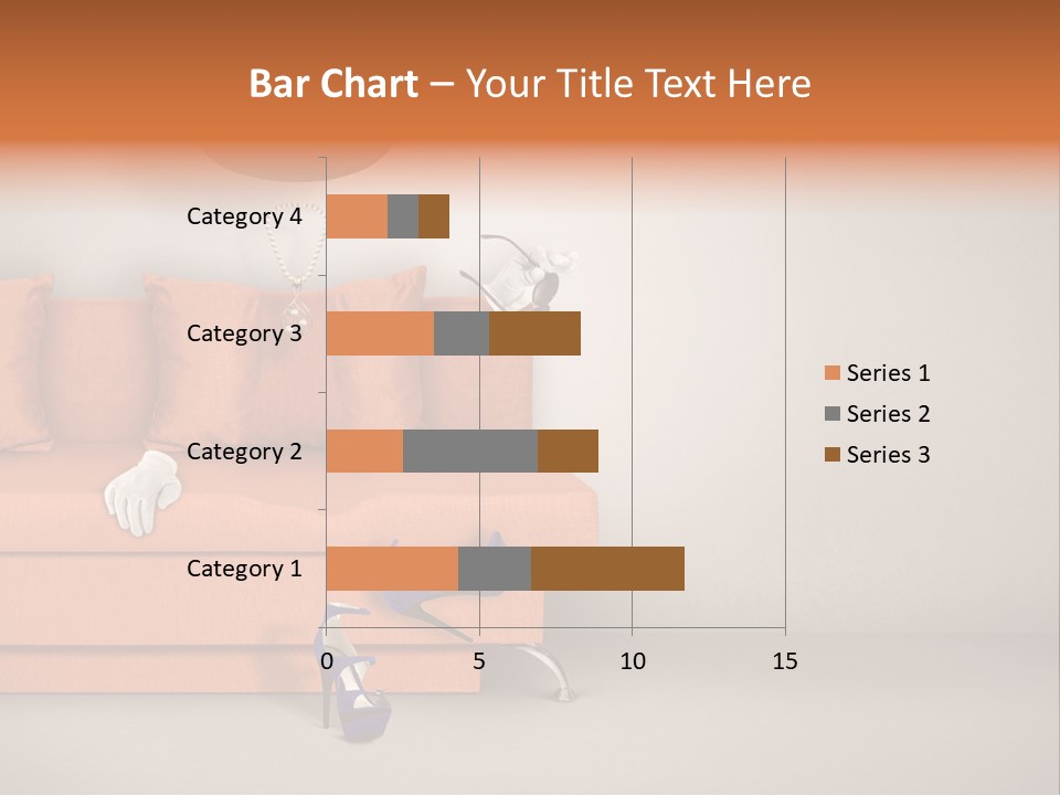 Glove Feminine Shoes PowerPoint Template