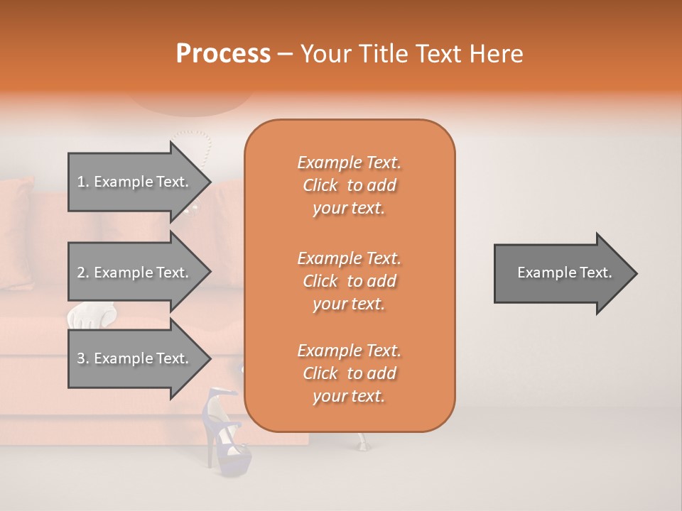 Glove Feminine Shoes PowerPoint Template
