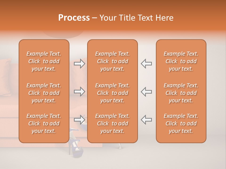 Glove Feminine Shoes PowerPoint Template