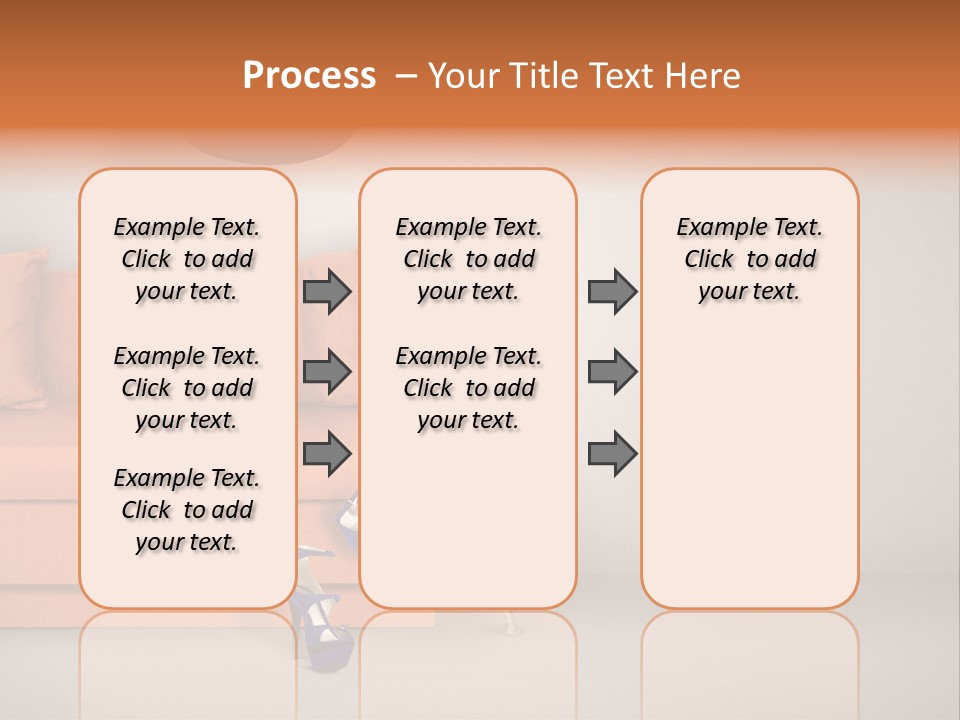 Glove Feminine Shoes PowerPoint Template