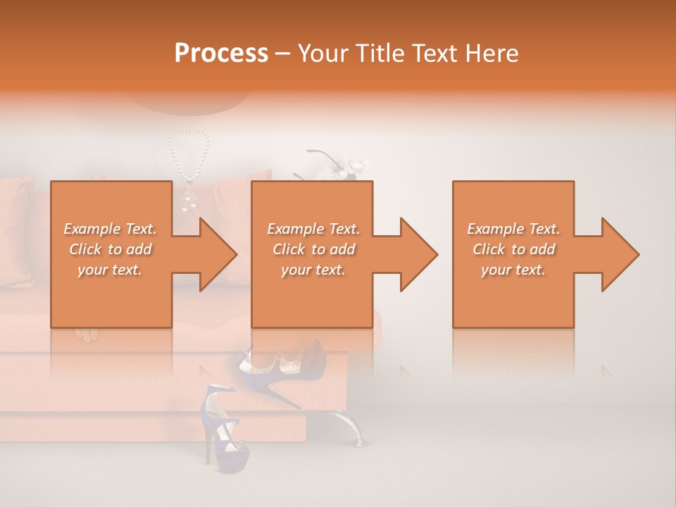 Glove Feminine Shoes PowerPoint Template