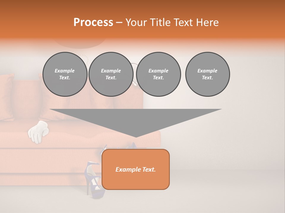 Glove Feminine Shoes PowerPoint Template